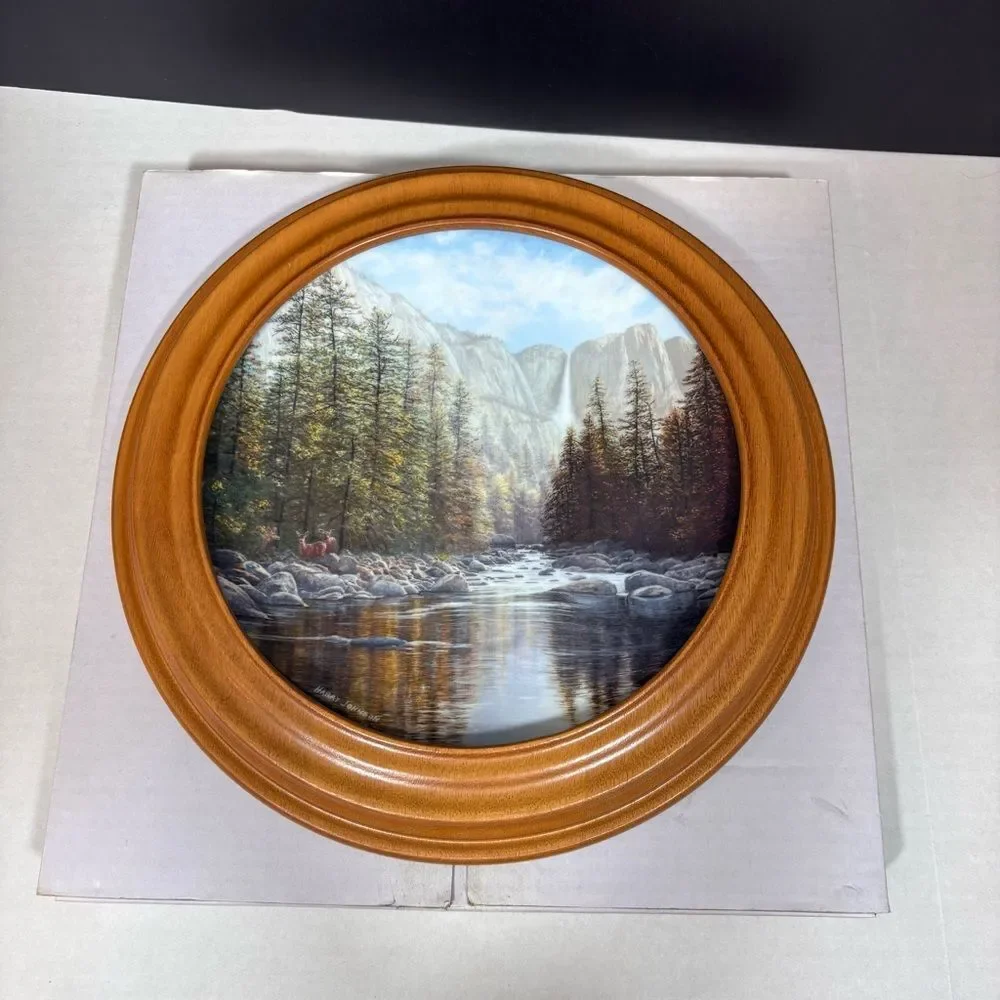 1988 Collector's Plate, Yosemite Falls Harry Johnson, NEW W.S. George Fine China
